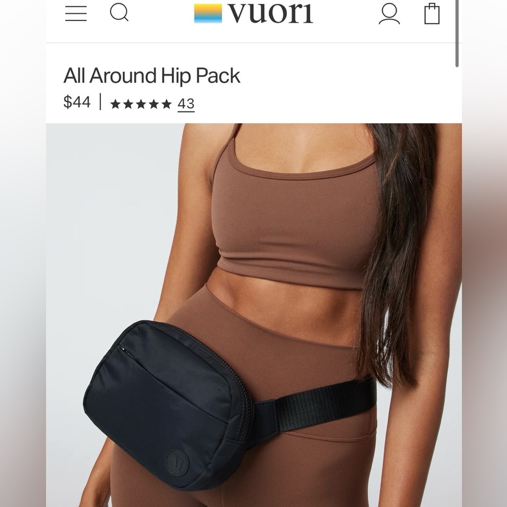 Vuori Belt Bag - All Around Hip Pack - Picture 9 of 9